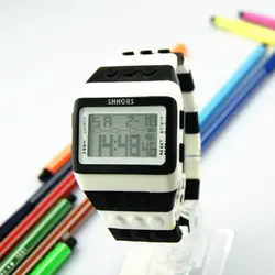 Спортивные часы с цвет унисекс цвет ful цифровые наручные часы Новый водостойкий Прямая поставка jun27