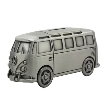 

Vintage Style High Quality And Exquisite Medium Metal Bus Model Piggy Bank Children Toy Money Boxes Christmas Gift Home Decor