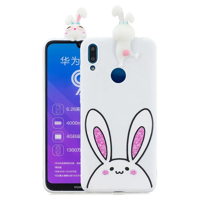 FLYKYLIN 3D игрушки Единорог чехол для huawei Y9 Y7 P30 Pro P20 P10 Lite задняя крышка на P8 Lite Мягкий ТПУ силиконовый чехол для телефона