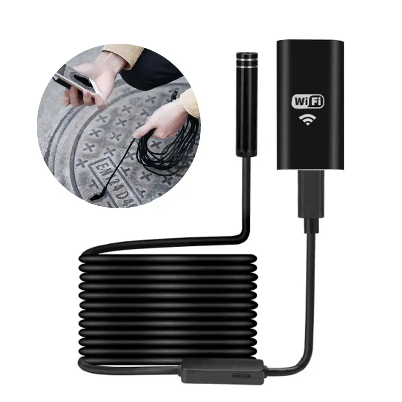 bilder für 8mm 720 P 8LED 7 Mt WiFi Endoskop Wasserdichte Endoskop Rohrinspektionskamera Video Mini Micro Kamera Für Android IOS PC Tragbare bilder für 8mm 720 P 8LED 7 Mt WiFi Endoskop Wasserdichte Endoskop Rohrinspektionskamera Video Mini Micro Kamera Für Android IOS PC Tragbare