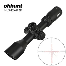 Ohhunt HL 3-12X44 SF охотничий прицел стекло травленая сетка RGB освещенная винтовка прицел боковой Параллакс тактический оптика прицел