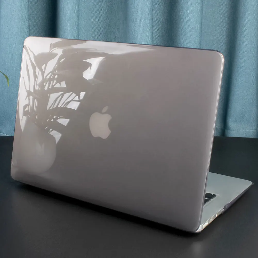Кристальный/матовый чехол для Macbook Air Pro retina 11 12 13 15 дюймов, сумка для ноутбука, чехол для нового Mac book Air 13,3 чехол A1932 - Цвет: Crystal Grey