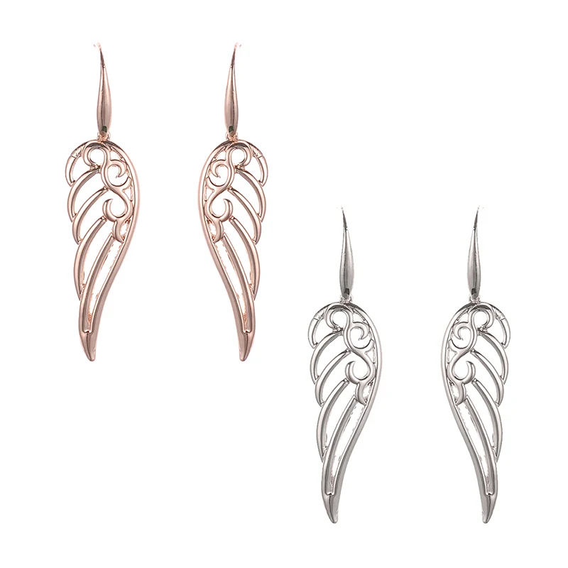 

New Hollow charming Wings Earrings Gift Party Wedding Jewelry plating Fashion Vintage Classical tassel Alloy earring