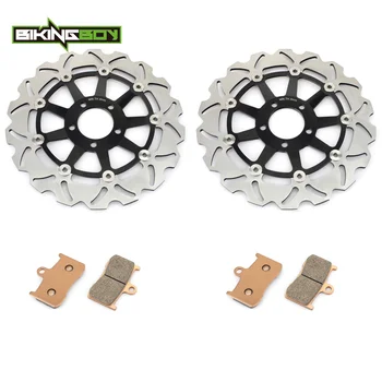 

BIKINGBOY For KAWASAKI Z 1000 2003 2004 2005 2006 ZR 1000 A1 A2 A3 A6F Full Sets Front Brake Discs Disks Rotors Pads