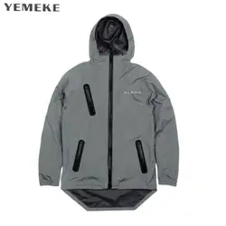 Yemeke быстросохнущая Для мужчин ветровка кожи пальто солнцезащитный крем Водонепроницаемый Для Мужчин Армия верхняя одежда Сверхлегкий
