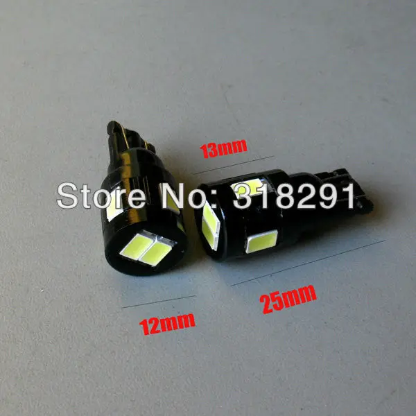 T10 5730smd 6 samsung светодиодный повышенной яркости Автомобильный светодиодный лампы Авто Подсветка салона с Алюминий крышка