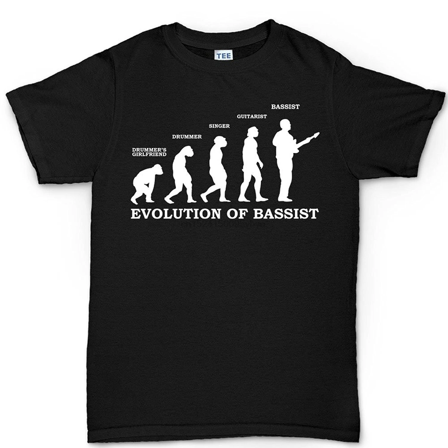 

Evolution of Bassist Bass Guitar Precision Jazz T Shirt Men's Cotton T-shirt