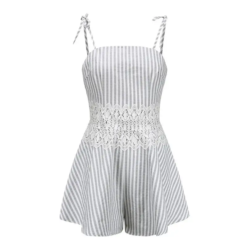  New Women Summer Fashion Casual Sexy Lace Printing Off-Shoulder Mini Rompers Playsuit Jumpsuit Trousers Clubwear #4A19 (6)