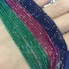 2mm Natural Rubys Sapphires Emeralds Stone Beads Faceted Red Blue Green Gem Stone Beads For DIY Jewelry Necklace Bracelet Making ► Photo 3/4
