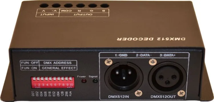 

2015 Real Promotion Ce Rgbw Led Dimmer 216w Dc5-24v 3channel*6a Output;dmx Decoder& Driver Constant Voltage Decoder