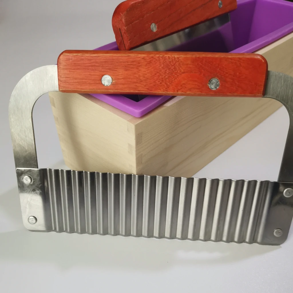 Wood Soap Cutter Loaf Mould Mold with Beveler Planer and Wire Slicer Cutters Soap Making Cutting Tools for Handmade Craft