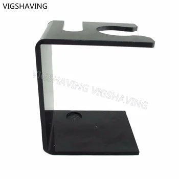 

26mm opening Black Acrylic shaving set stand for brush and razor