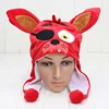 FNAF plush Hat cap Five Nights At Freddy's Plush toys Freddy Fazbear Foxy Hat Winter Ear Warm Half Face Mask Peluche ► Photo 3/6