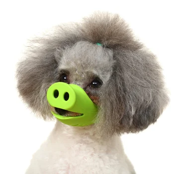

Breathable Dog Muzzle Silicone Pig Nose Mouth Mask Muzzle Bark Bite Stop Small Dog Adjustable Anti-bite Masks For Dog Products