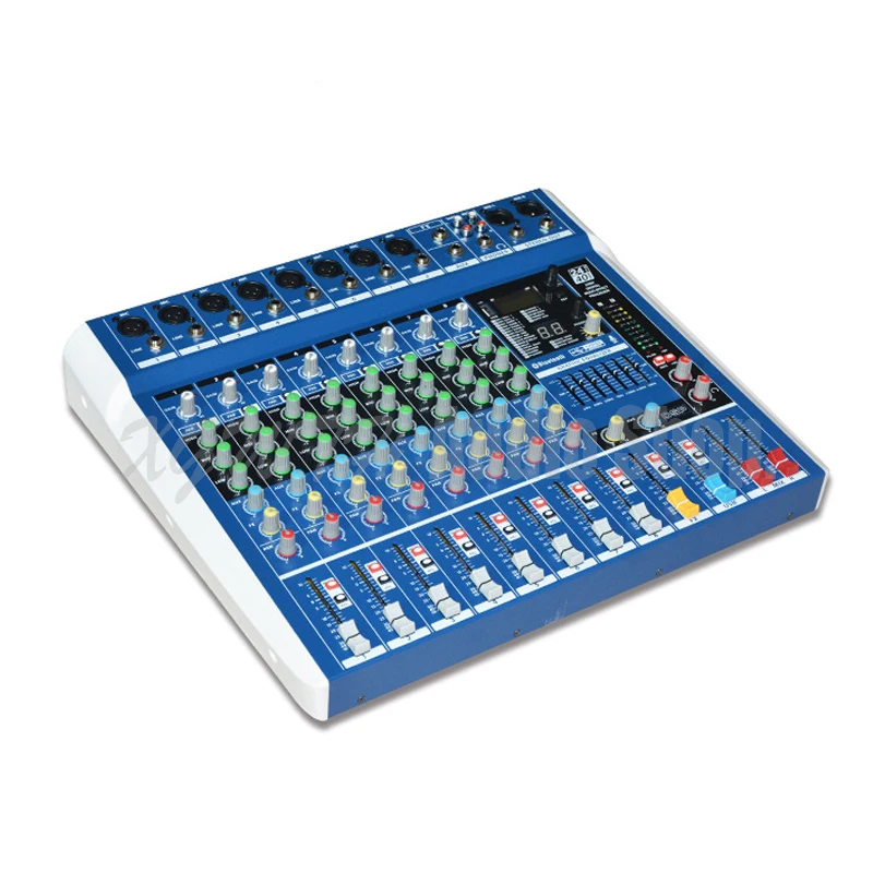 US $194.75 8 Channel Bluetooth Audio Mixer Digital Effect DJ Karaoke Music Sound USB Equipment Mixing Controller With 48V Phantom Power USB