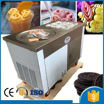 

110V/220V customized fry ice cream roll machine for sale, fried ice cream roll machine for commercial