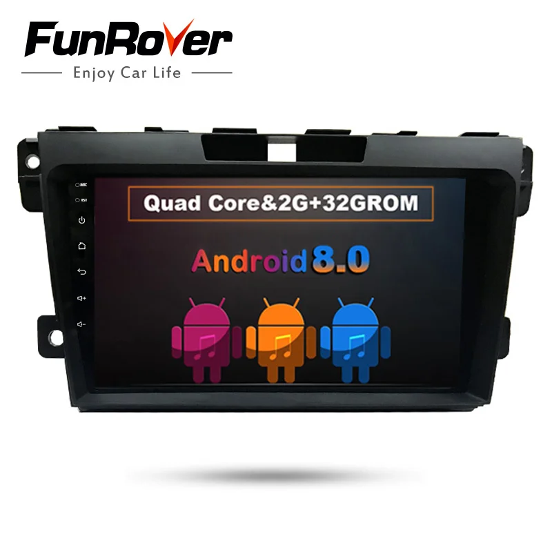 

Funrover 9" Android 8.0 2 din Car DVD radio stereo multimedia Player For Mazda CX7 CX-7 CX 7 2008-2015 headunit GPS navi video