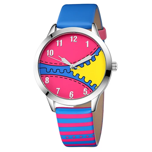 Модный бренд для женщин часы кожаный ремешок повседневное женские наручные часы