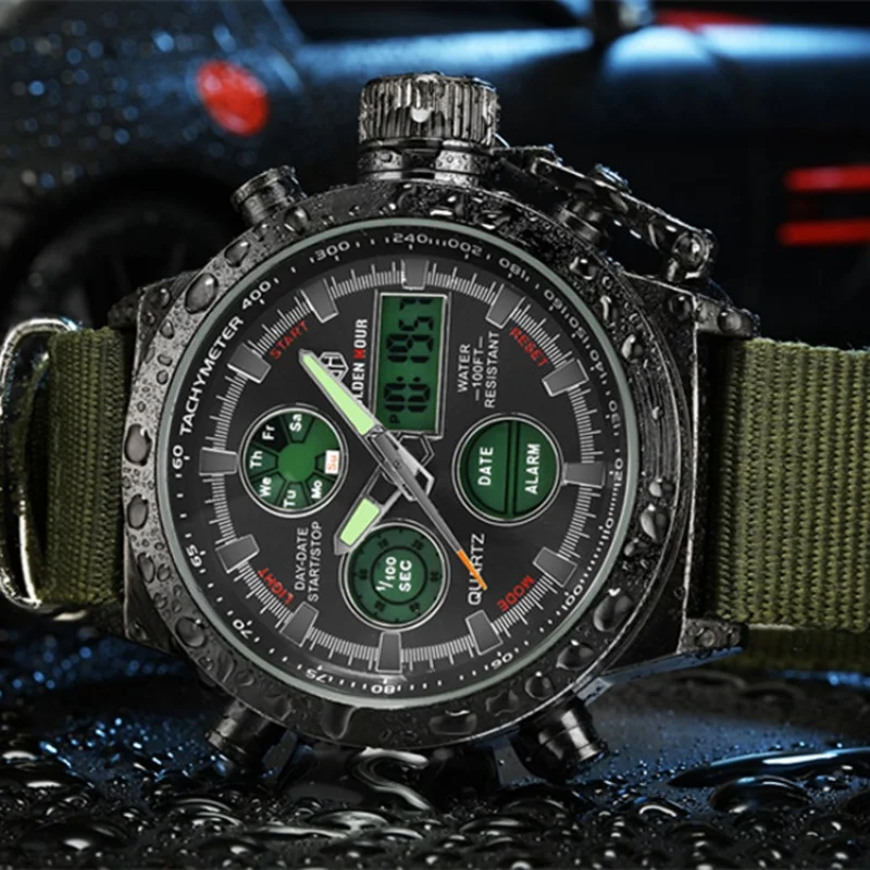Часы мужские люксовый бренд AMST светодиодные очки для дайвинга спортивные военные часы оригинальные кварцевые мужские наручные часы Relogio Masculino