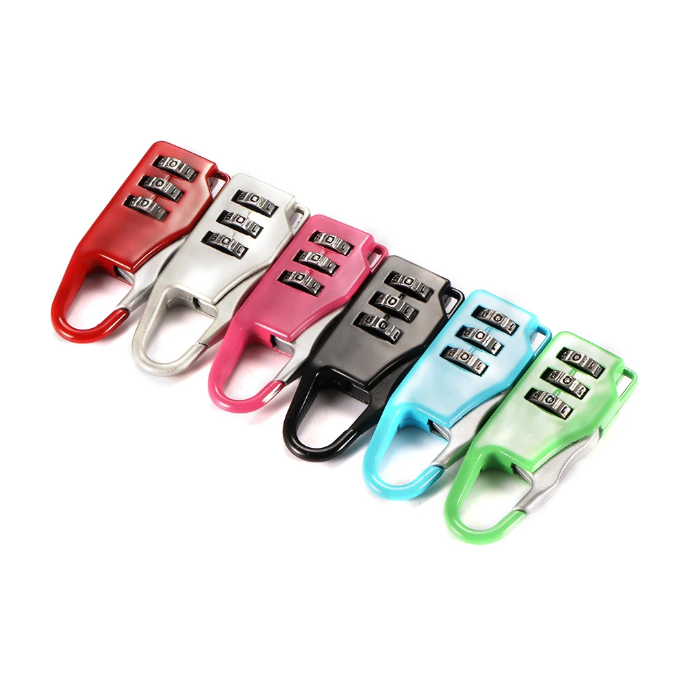 

Resettable 3 Dial Digit Combination Suitcase Luggage Password Code Lock Padlock