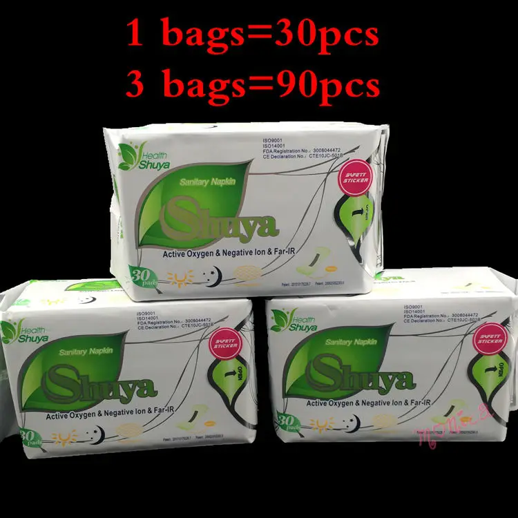 Negative ion sanitary napkin pad