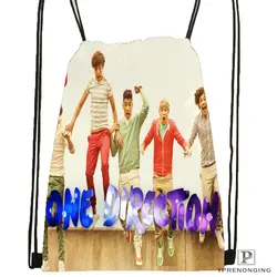 Custom One Direction походная сумка на шнурке для мужчины женщины милый Daypack дети ранец (черный Назад) 31x40 cm #180531-01-24