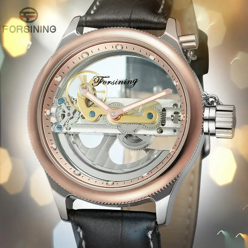 

FORSINING 2018 Hollow Men's Buckle Unique Self-Wind New Design Luxury Automatic Popular Style Genuine Watch