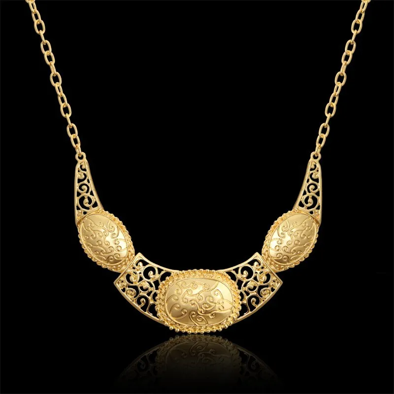 

Golden Statement Pendent Unique Large Big Necklaces Pendants For Woman Gold Color Vintage Women Link Chain Collar
