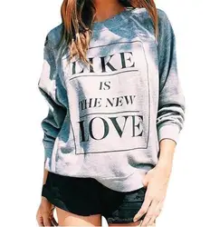 Women hoodies pullover Print Letter Like is the New Love streetwear harajuku Hoodie Cotton Long Sleeved Autumn Couple shirt Women hoodies pullover Print Letter Like is the New Love streetwear harajuku Hoodie Cotton Long Sleeved Autumn Couple shirt