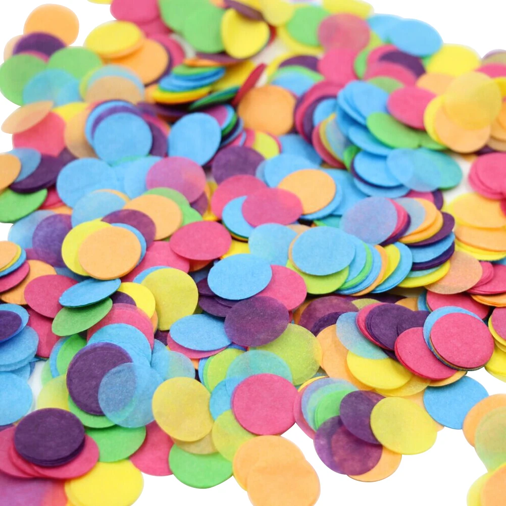 10000 шт Многоцветный круглая бумага 2,5 см конфетти для праздничные Свадебные украшения конфетти для украшения стола Искусство DIY игрушки
