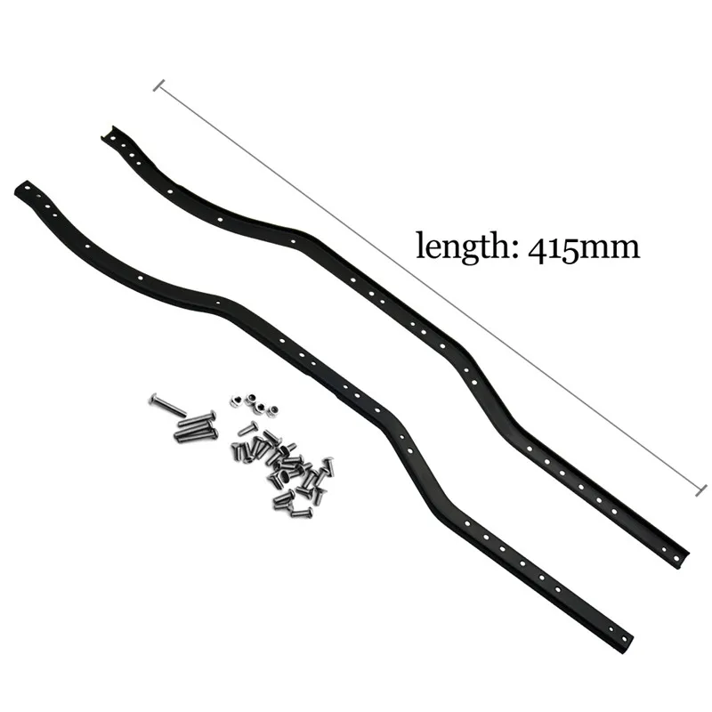 Détail des fixations du châssis latéral acier inoxydable AXSPEED pour Axial SCX10 90046 90047.