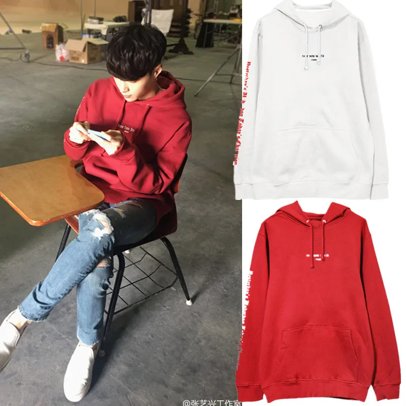 EXO Zhang Yixing WANNA ONE Yong Shengyou одинаковый стиль одежды для женщин на осень и зиму 2018 новый
