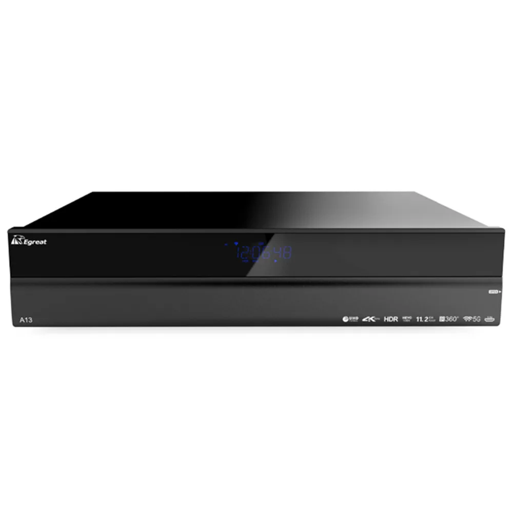 Egreat A13 4K UHD Blu-Ray HDD tv Box Android медиаплеер высокого класса смарт-бокс с двойным встроенным HDD двойной HDMI выход