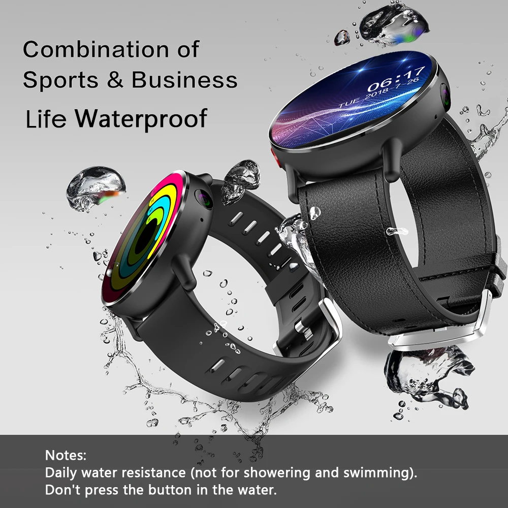 LEMFO LEM X 4G Смарт часы телефон Android 7,1 2,03 дюймов экран 900 мАч батарея 8MP камера Спорт Бизнес ремешок умные часы для мужчин и женщин