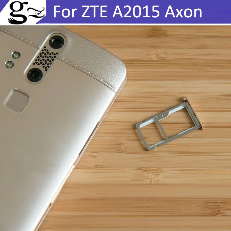 2 шт./лот для zte A2015 Axon лоток для сим-карты+ микро лоток для карт SD Держатель Слот адаптер Разъем Запасные части для ремонта золота