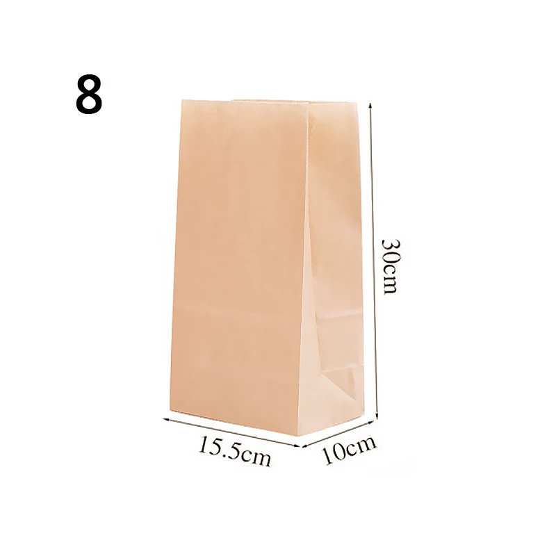 10 шт. крепкий и прочный мешок для собачки маслостойкая крафт-бумага Защита окружающей среды здоровья завтрака мешок для выпечки мульти размер - Цвет: 11