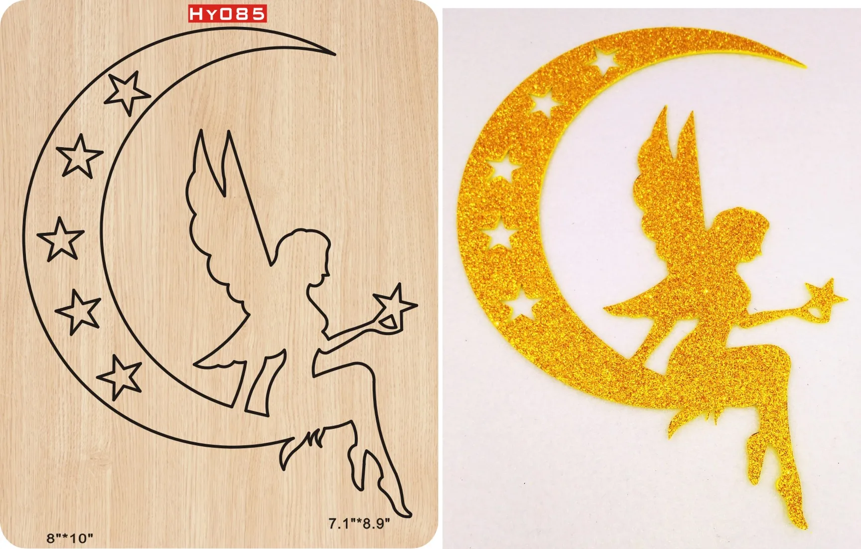 

Elves on the Moon wooden die Cutting Die Suitable for common die-cutting machines in the marke