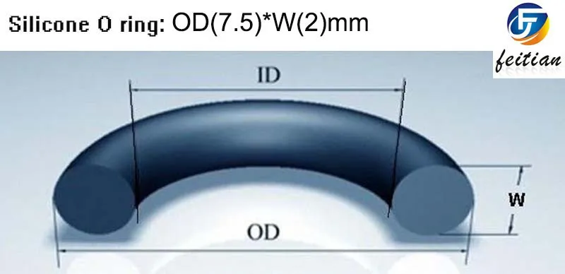 100 шт/Размеры: 7.5 мм* 3.5 мм* 2 мм/силиконовые уплотнительное кольцо Dichtung красный прокладкой из мотоцикла часть/ потребительский продукт VMQ уплотнительное кольцо