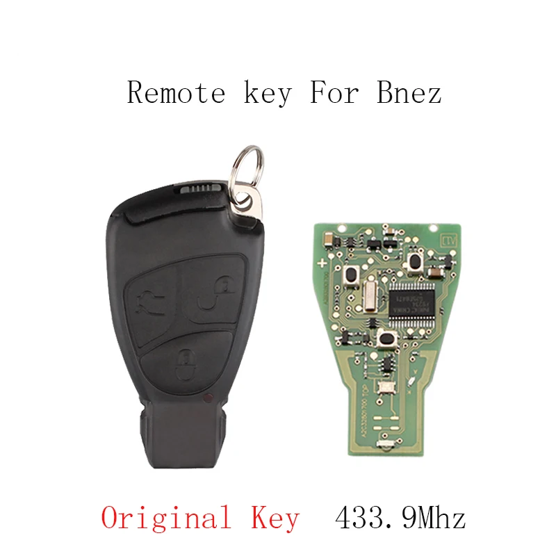 

3Buttons Smart Remote Key Keyless Fob For Mercedes-Benz CLS C E S 2001 2002 2003 2004 2005 2006 2007 Original car key 433Mhz