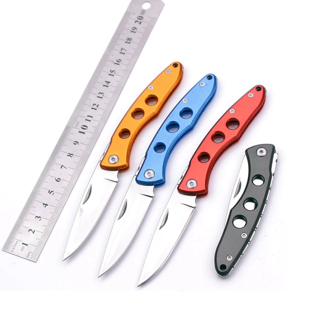 Купить CS холодной складной Ножи фиксированной фрукты Ножи Мини Кемпинг из нержавеющей Ручка выживания Ножи s Многофункциональный Открытый подаро...