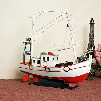 

manual Alloy Crafts Sailboat Decoration Metallic Sonny Model Pirate Ship 1188 rustic home decor gift desk decoration
