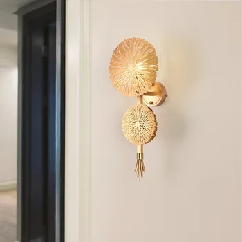 

Nordic Modern LED Light Copper Golden Wall Lights Wall Lamp Living Room Bedroom Home Deco Wall Light Sconce Lamps Light Fixtures