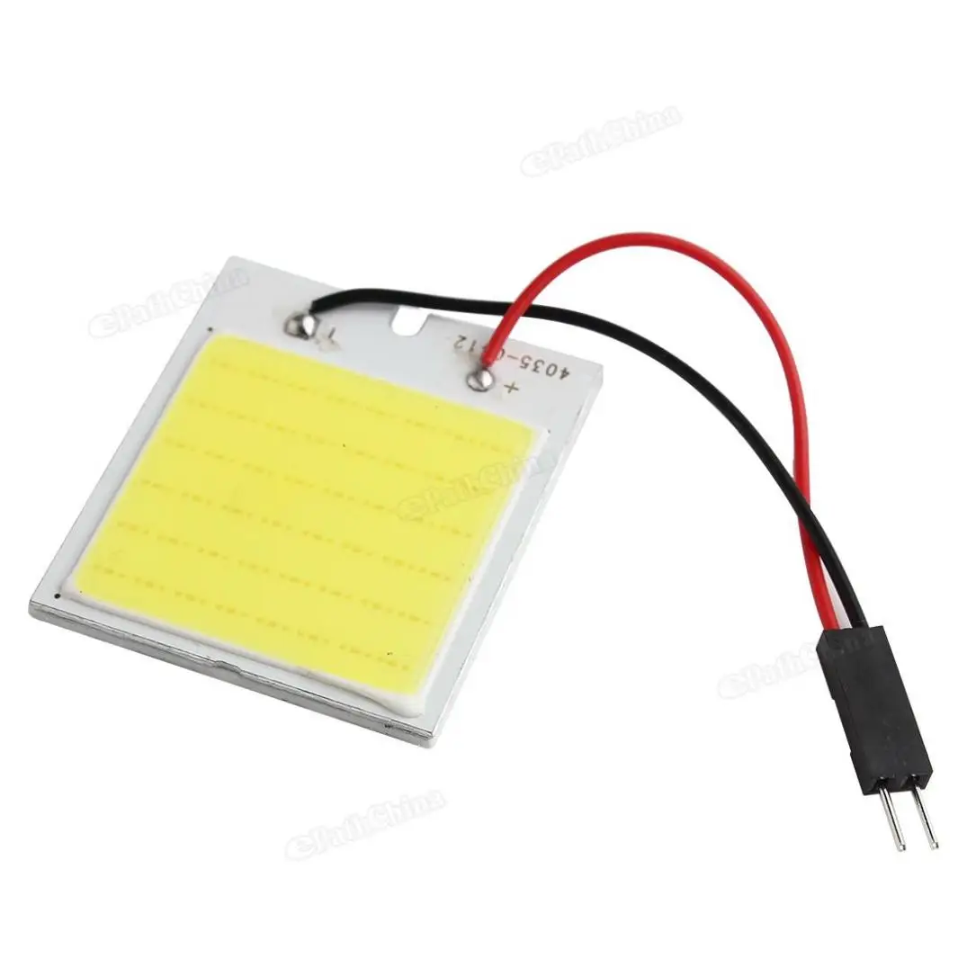 48SMD T10 COB белый светильник Светодиодный лампа для чтения автомобиля авто интерьер