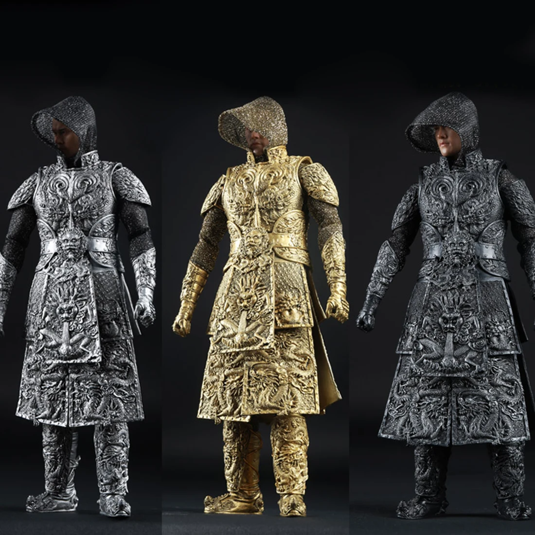 

1:6 Ancient Dragon Pattern Armour Barde Clothing For 12" Male Soldier Model Educational Toy Gift For Kid Children Adult 3 Colors