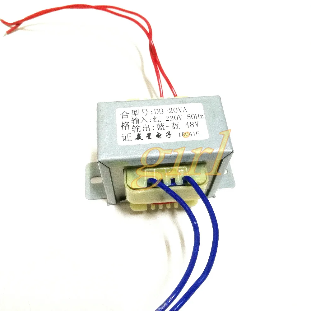 

EI57 power transformer 20W DB-20VA 220V to 48V 0.5A AC AC48V transformer