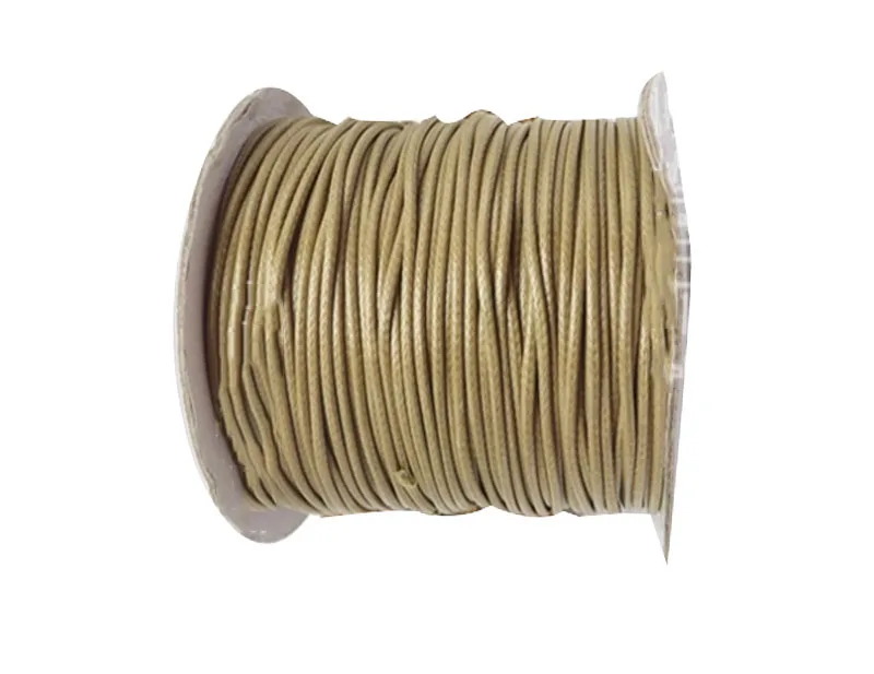 

Wheat Korea Polyester Wax Cord Waxed Thread+0.5mm DIY Jewelry Findings Bracelet Necklace Wire String Accessories+200yds/roll