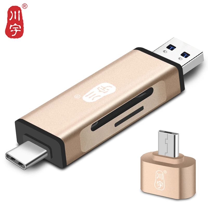 Kawau 3,1 OTG кард-ридер USB Type C MicroUSB адаптер с Micro SD карты/SD карты слот C350 кард-ридер для мобильного телефона