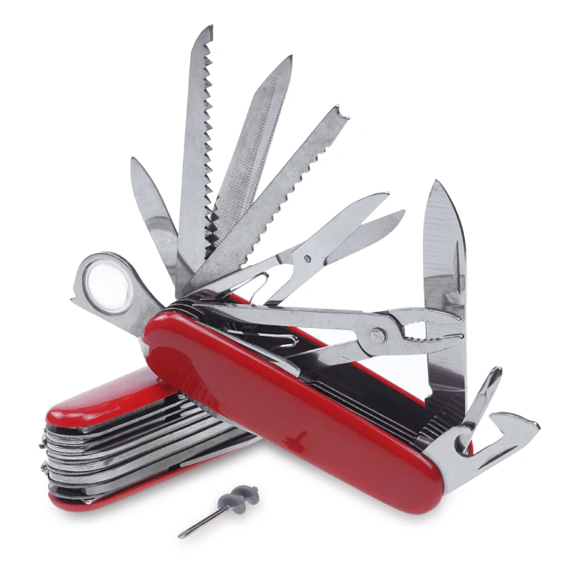  Multi-Functional Swiss 91mm Folding Knife Stainless Steel Multi Tool Army Knives Pocket Hunting Out