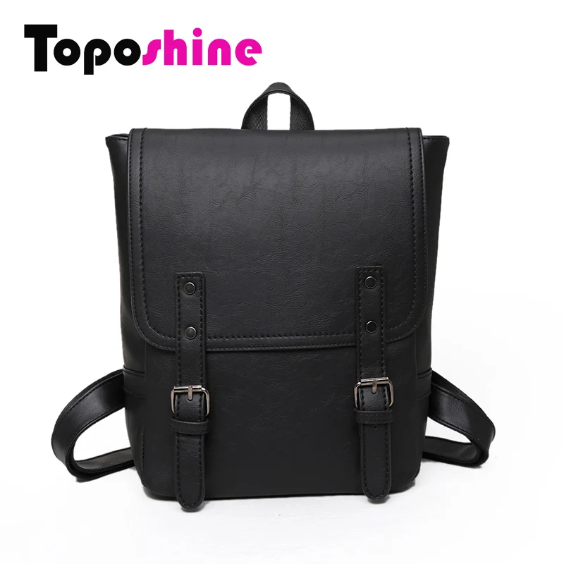 Toposhine 2016 Simple Women Backpack Shoulder Bag Fashion School Bag Girls Messenger Bag Back to School Fashion Backpack 1532