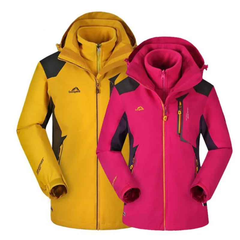 Nieuwe 3 in 1 Outdoor Ski Wandelen Jassen Mannen Winter Waterdicht Windjack Camping Trekking Klimmen Sport Fleece Jas Nieuwe 3 in 1 Outdoor Ski Wandelen Jassen Mannen Winter Waterdicht Windjack Camping Trekking Klimmen Sport Fleece Jas